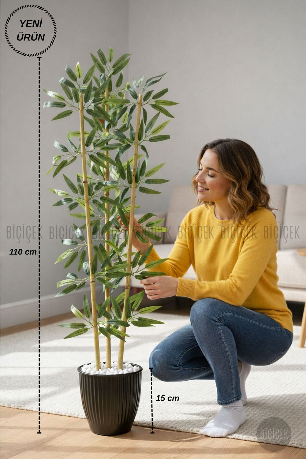 Bambu Ağaci 110 Cm 3 Gövdeli