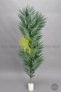 Yedek Areka Dalı 130cm 11 Yaprak Ve 2kg Dekoratif Taş