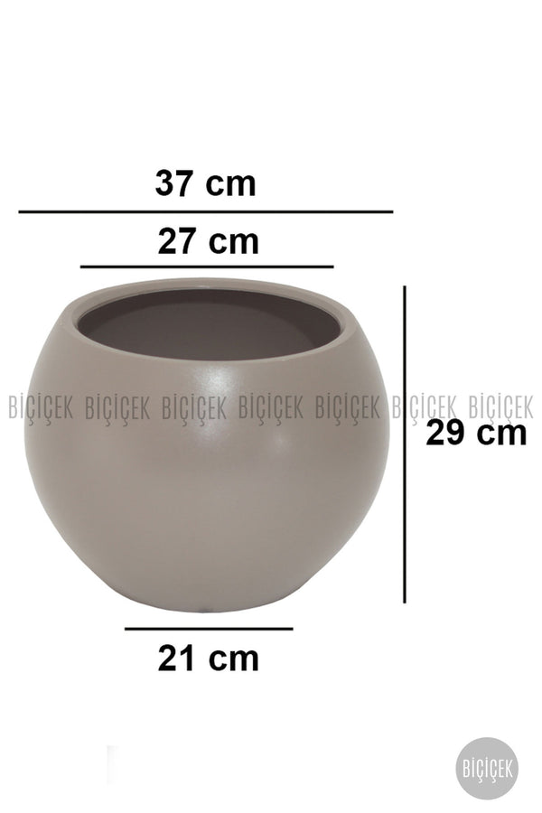 Küre Saksı 37 Cm Mocha