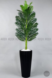 Yapay Areka Ağaci 220 Cm Si̇yah Li̇lyum Saksıda