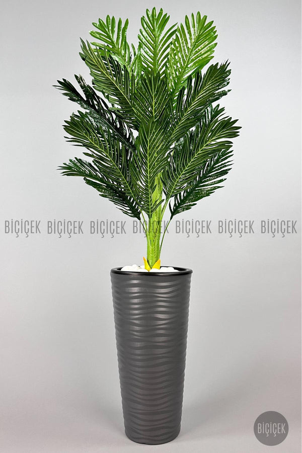 Areka Ağaci 150 Cm Antresi̇t Kumsal Saksıda Tek Gövdeli̇
