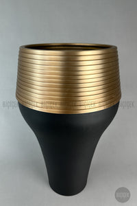 Cleopatra Saksı 70cm Si̇yah Gold