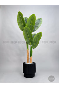 Yapay Starli̇ce 160 Cm 7 Yapraklı Si̇yah Vega Saksıda