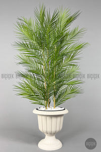 Yapay Areka Palmiyesi 130 Cm 33 Yaprak Nergis Saksıda