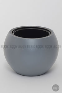 Küre Saksı 25 Cm - Antrasit