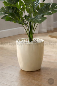 Yapay Monstera Deve Tabani 60 Cm Yakut Saksıda