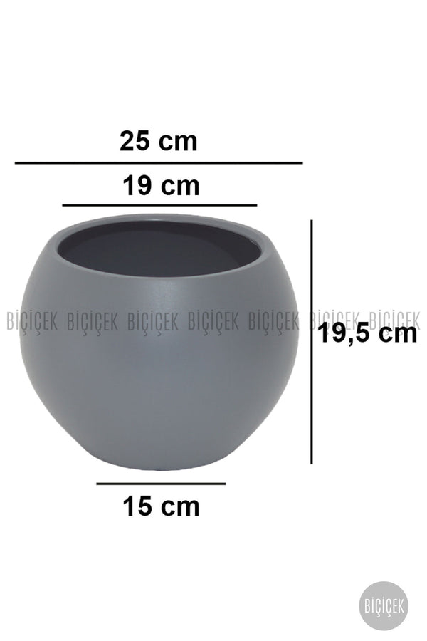 Küre Saksı 25 Cm