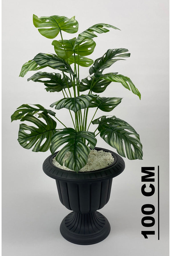Yapay Monstera Deve Tabani 70 Cm Antresi̇t Nergi̇s Saksıda