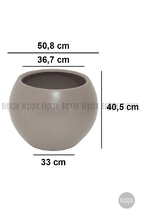 Küre Saksı 51 Cm Mocha