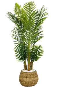 Yapay Areka Palmiyesi 130 Cm Geoit Hasir Saksıda
