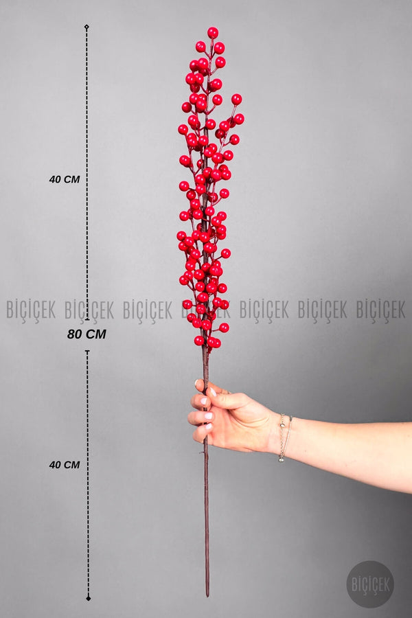 Kokina 80 Cm 108 Meyveli Yilbaşi Bitkisi Tek Dal