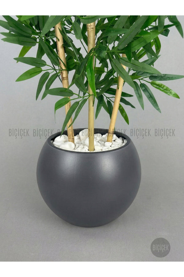 Yapay Bambu Ağacı 160 Cm Küre Saksıda