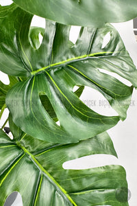 Yapay Monstera Deve Tabani 60 Cm Si̇yah Yakut Saksıda