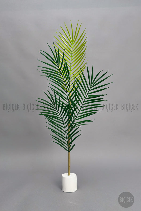 Yedek Areka Dalı 90cm 4 Yaprak Ve 1kg Dekoratif Taş