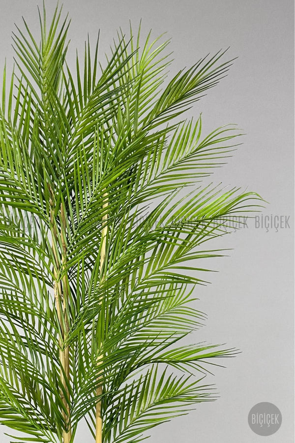 Yapay Areka Palmi̇yesi̇ 150 Cm 33 Yaprak Antresi̇t Kumsal Saksıda