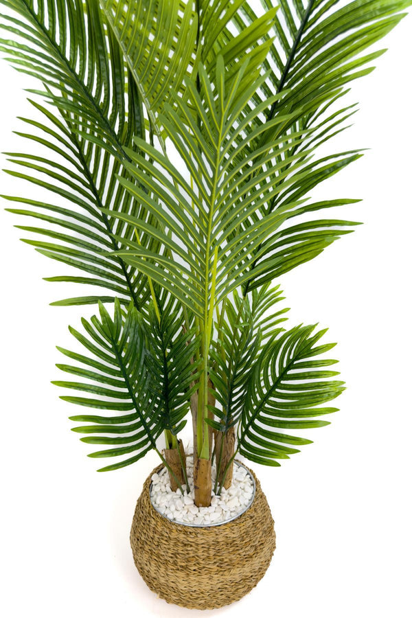 Yapay Areka Palmiyesi 130 Cm Geoit Hasir Saksıda