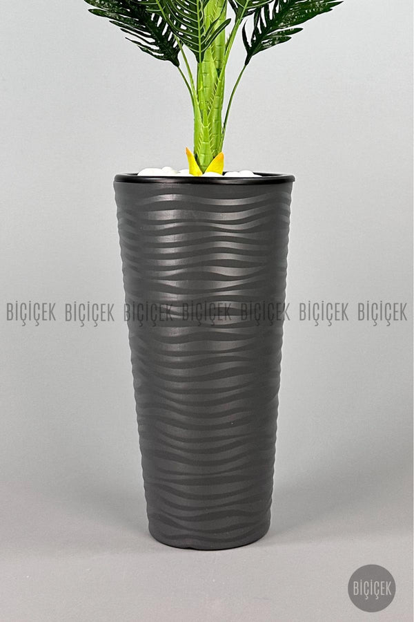 Areka Ağaci 150 Cm Antresi̇t Kumsal Saksıda Tek Gövdeli̇