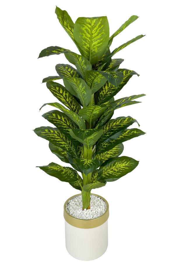 Yapay Difenbahya 170 Cm Metal Saksıda
