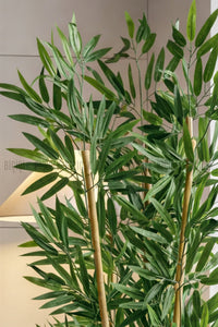 125cm Yapay Bambu Ağaci Küre Saksıda