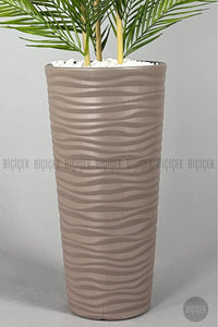 Yapay Areka Palmi̇yesi̇ 150 Cm 33 Yaprak Mocha Kumsal Saksıda
