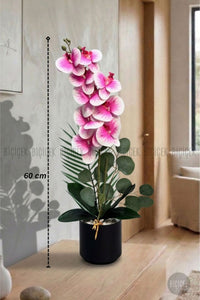 Yapay Phalaenopsis Pembe Orkide 60 Cm