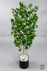 Yapay Benjamin Ağacı 140cm Metal Saksıda
