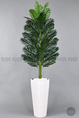 Yapay Areka Ağaci 220 Cm Lilyum Saksıda - Beyaz