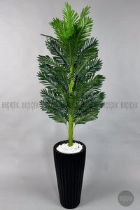 Yapay Areka Ağaci 220 Cm Si̇yah Li̇lyum Saksıda