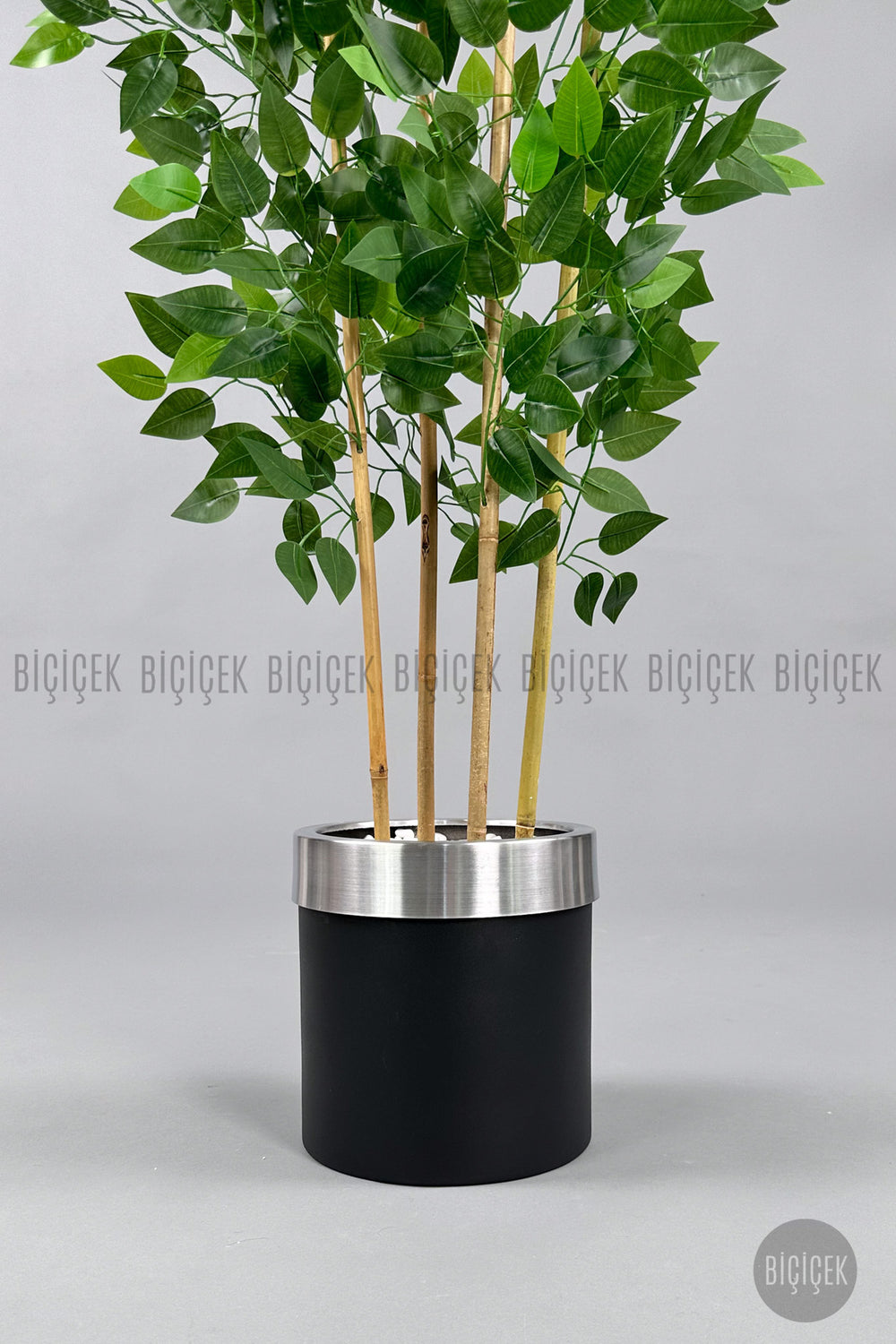 Yapay Benjamin Ağacı 140cm Metal Saksıda