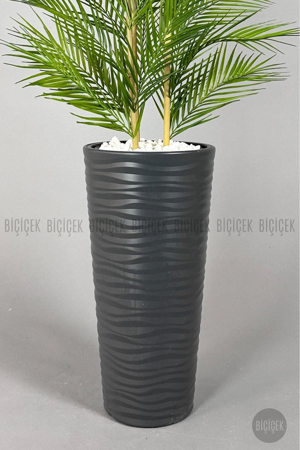 Yapay Areka Palmi̇yesi̇ 150 Cm 33 Yaprak Antresi̇t Kumsal Saksıda